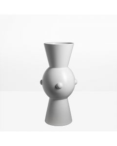 - VASE MARLY BLANC MAT - 