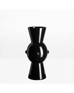- VASE MARLY NOIR BRILLANT - 
